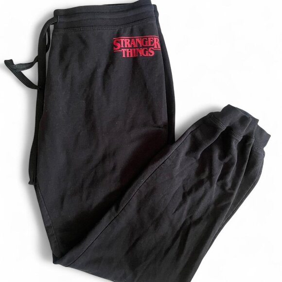 Stranger Things Netflix Official Black Women Sweatpants Joggers - Picture 1 of 2